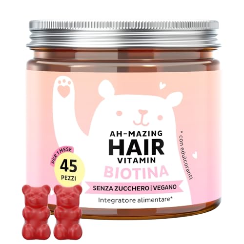 Bears With Benefits - Ah-Mazing Hair Vitamin Biotina Per Capelli Forti 45 Orsetti Gommosi Senza Zucchero - 987492752