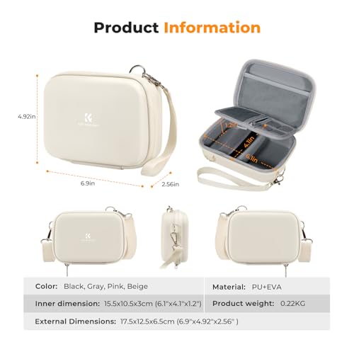 Image of K&F CONCEPT Carrying Case for Digital Camera, Hard Shell Protective Case