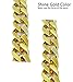 PinCute 2 Pack Big Chunky Gold Chain for Men, 32 Inches Fake Plastic Gold Chain Necklace, 80s 90s Punk Style Hip Hop Chain Necklace for Costume Jewelry Rapper