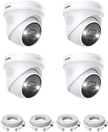 ZOSI 4K PoE Kit Caméra de Surveillance 12pcs 8MP Caméra avec l'audio