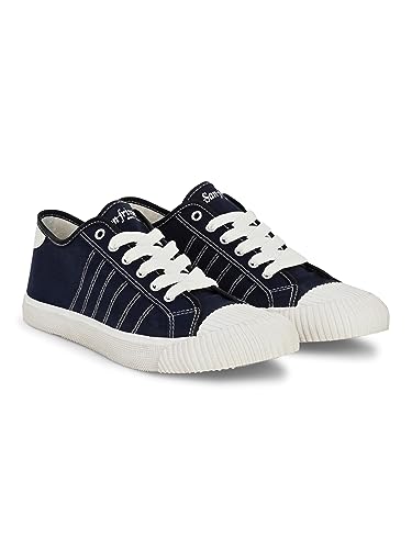 Image of San Frissco Men's Sneakers Textured Casual Lace Up Shoes Soft Cushioned Footbed with Rubber Sole Stylish, Trending, Comfortable, Lightweight, Durable Perfect for Parties, Office and College