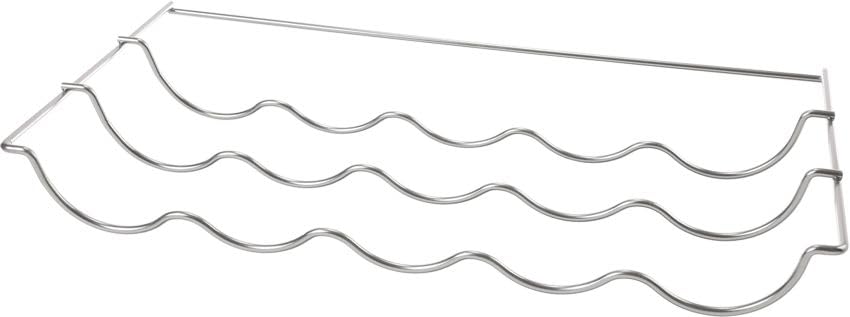 Portabottiglie 45 cm x 24,5 cm cromato per frigoriferi incasso compatibile con Bosch Siemens Neff 177x54 cm 11041775