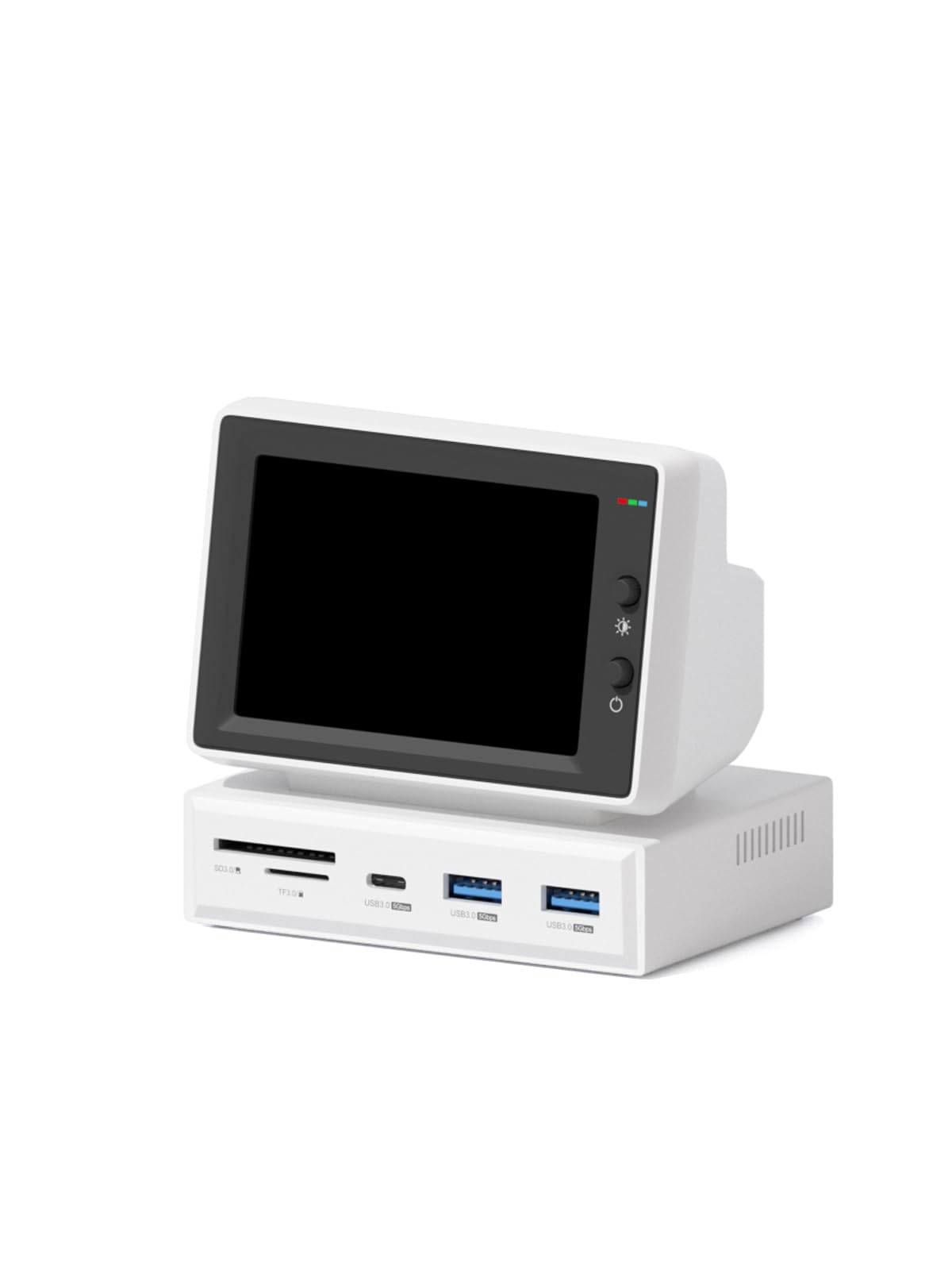 Amazon | Hagibis IPSミニモニター 3.5インチ USB-C ハブ一体型