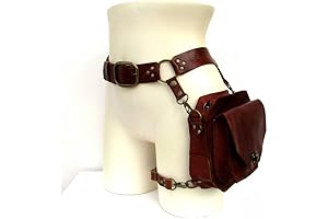 HLGQ Medieval Waist Ring Belt Pouch: Embark on a Steampunk Adventure