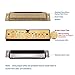 Randon Golden Harmonica Key of C with Case, 10 Holes 20 Tones Diatonic Harmonicas Mouth Organ, Blues Harmonica for Adults/Kids/Professional Players/Beginners, Vintage Style Harmonica, as a Gift