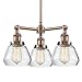 Innovations 207-AC-G172 3 Light Chandelier, Antique Copper