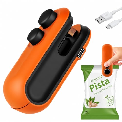 Image of Mini Sealing Machine for Food Packets, BUYERZONE Packet Sealer Machine, Packing Machine Sealing - Portable Plastic Sealing Machine Heat Sealer for Home, Vacuum Sealer for Plastic Bags