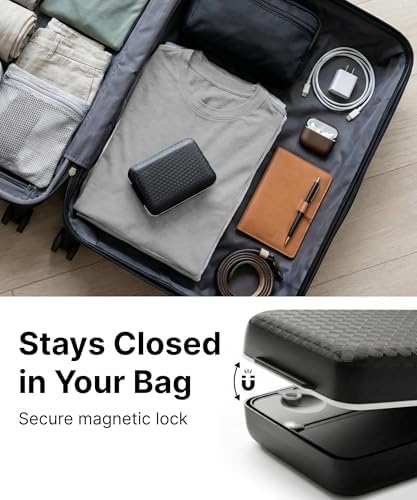 Travel Pill and Small Item Organizer Case, Compact Weekly Storage for Vitamins, Tablets, J detail image