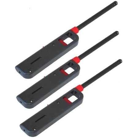 M.V. Trading GSL00020 Lighter for Kitchen Camping Grilling BBQ Home Adjustable Flame, 3 Pack