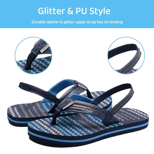 Image of WateLves Girls & Boys Kids Flip Flop summer Slide Sandals Slip on Suitable for Bath Shower Beach pool (Little Kid /Big Kid)