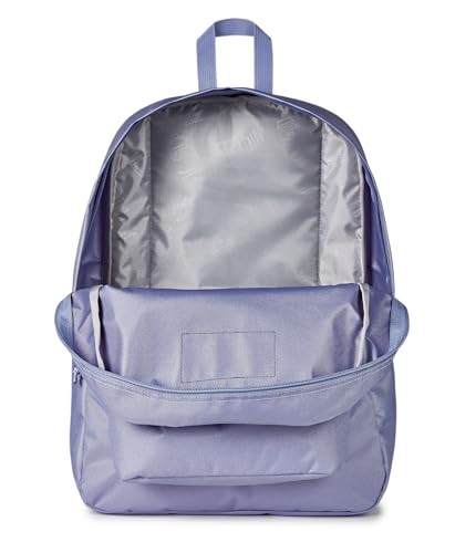 Image of JanSport SuperBreak One Backpack - Durable, Lightweight Bag with 1 Main Compartment, Front Utility Pocket with Built-in Organizer, Premium Backpack, Lavender Ash