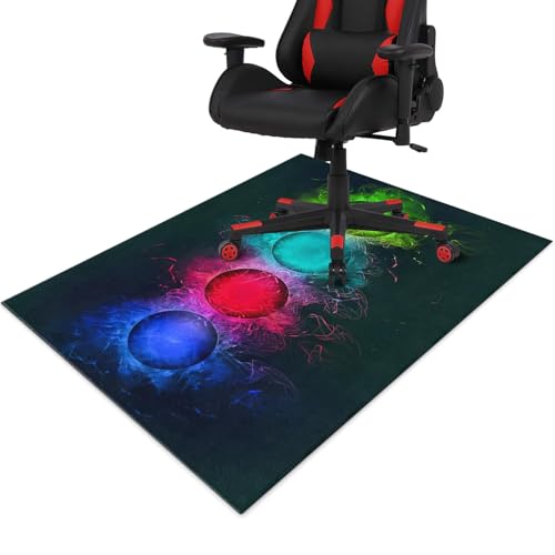 Gaming Chair Mat for Carpet Hardwood Tile Floor,36'x48' Rug for Gaming Room, Under Desk Non Slip...