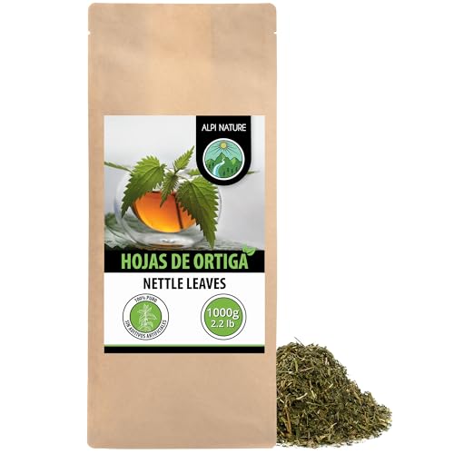 Alpi Nature Ortiga Verde Infusión 1kg, Hojas de Ortiga Secas y Cortadas para Té, Urtica dioica Alpi Nature Ortiga Verde Infusión 1kg, Hojas de Ortiga Secas y Cortadas para Té, Urtica dioica