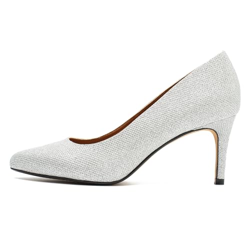 Image of Unisex Men's Women's Classic Mid Kitten Heel Pumps