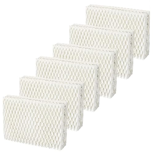 QalryXen WF813 Humidifier Filter Replacement High-Density Wick Filters Compatible with Equate EQWF813 Relion RCM832/RCM-832N ProCare PCWF813 EQ-2119-UL PCCM-832N Cool Mist Humidifiers (6-Pack)