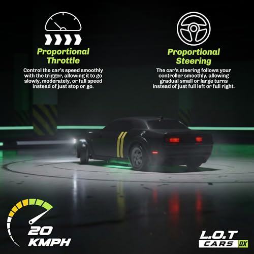 Image of Shadow Remote Control Car | 20Kmph, 2.4Ghz | Rc Drifting Car, Rc Car 4x4, Drift Car Remote Control Range Upto 100m, Race-Ready Build ABS Plastic Body, Multi-Mode LED Lights (Tarmac Black)