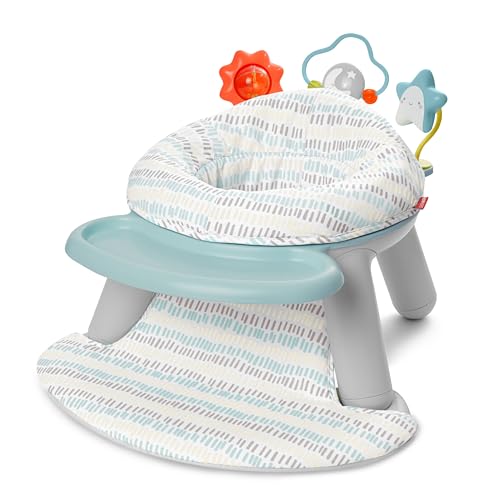Image of Skip Hop 2-in-1 Sit-up Activity Baby Chair, Silver Lining Cloud