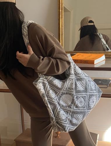 Image of 2026 Corduroy Tote Bag with Zipper Large Casual Handbags Shoulder Purse for Women