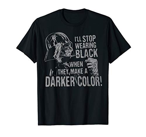 Star Wars Darth Vader Never Stop Wearing Black T-Shirt