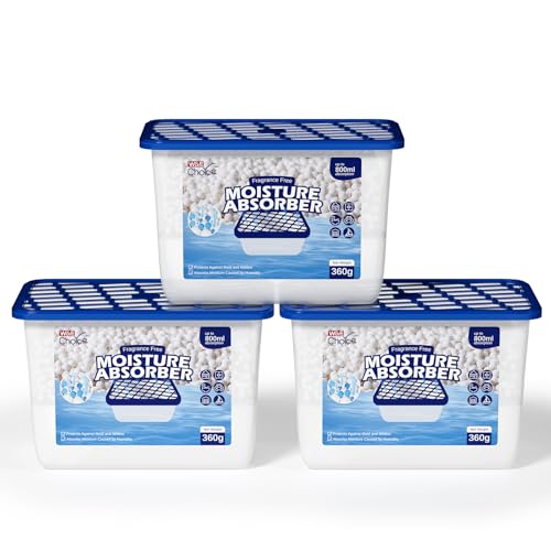 W&E Choice Moisture Absorbers, Fragrance-Free, 3 Pack
