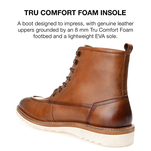 Image of Thomas & Vine Mens Mitchell Tru Comfort Foam Lace-up Moc Toe Ankle Boot