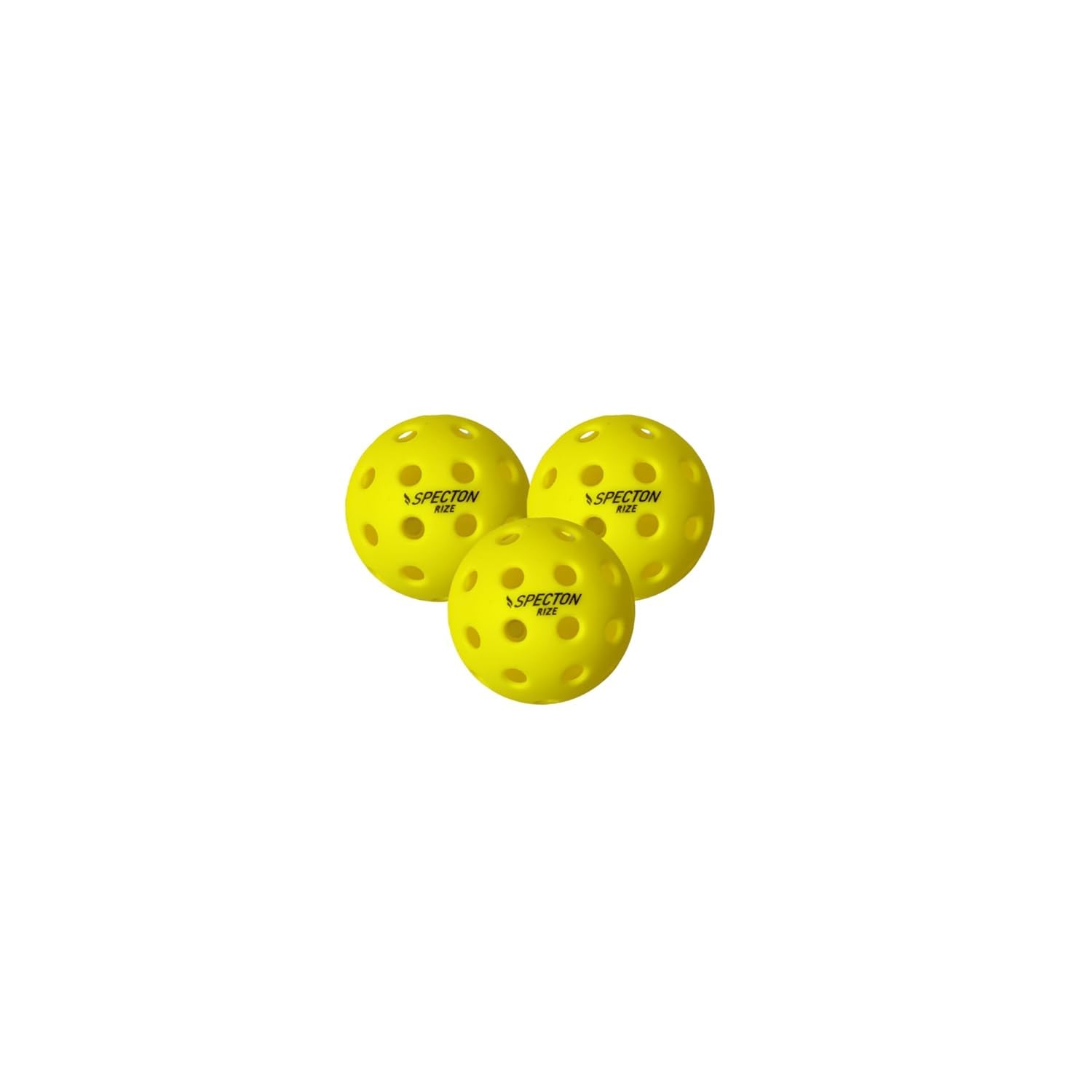 SPECTON 40 Holes Performance Indoor/Outdoor Pickleballs Plastic and Polyester, Yellow, 25gms, Pack of 3-image-24