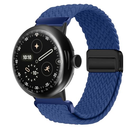 [KeeFos] �o���h Google Pixel Watch 4 45mm 2025/Google Pixel Watch 3 45mm �Ή� �����o���h �i�C���� �ґg �X�g���b�v ���C�o�b�N���t�� �}�O�l�b�g���o�b�N�� �ւ��x���g �ʋC�� �L�k�� �X
