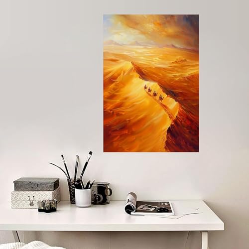 Tableau désert 50x70cm WODJEM déco murale encadrée - 2