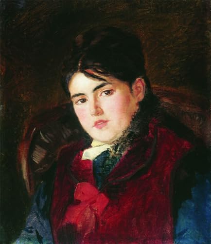 Impression wall art peintures portrait féminin Makovsky décoration murale toile 60x90cm