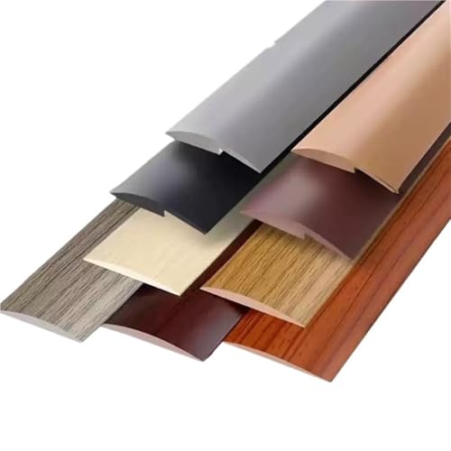 Seuil de porte et bande de transition sol gris pour finition tapis