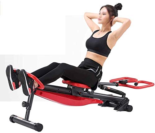 Image of Fitness Indoor Rower Rowing Machine Concave Handle Design Multi-Function Rowing Machine - Full Body Exercise for Home Use