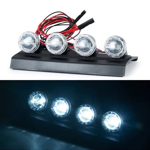 Accesorio de decoración barra de luz RC resistente foco TRX-4 crawler 5