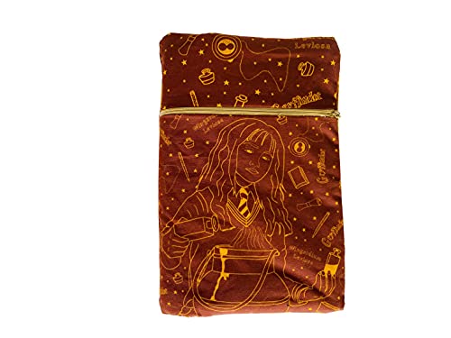 Funda artesanal mediana de solapa para libros y tablets de HERMIONE + marcapáginas de regalo, funda de algodón ecológico, acolchada, Harry...