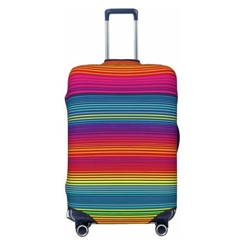 Rainbow Pattern Print Luggage Suitcase Cover Protector Luggage Washable Covers With Concealed Zipper
