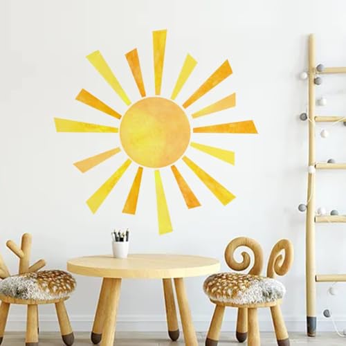 Vinilos Decorativos de Sol Boho Acuarela 41.73x40.55 in miniatura 4