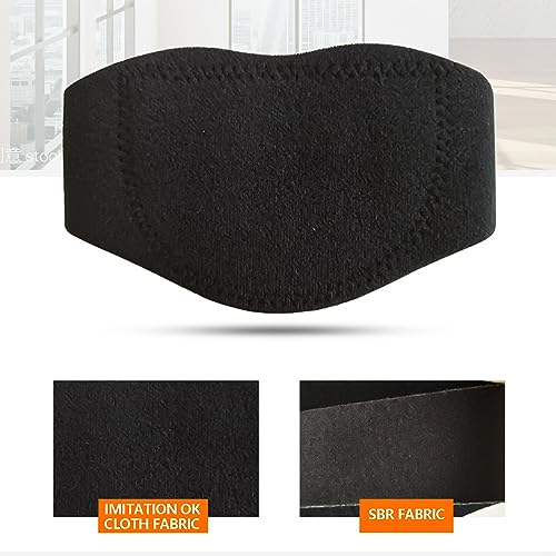 Wärmekissen Nackenstütze, Nacken Heizkissen, Nackenwärmer, Turmalin Selbsterwärmender Nackengürtel, Selbsterwärmender Nackenstütze Bandage, Nackenkissen Heizkissen für Schmerzen Linderung (Schwarz)