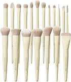 Vynestra Buttery Blends Brush Set 18Pcs Face&Eye Makeup Brushes Set labeled | Make up Brushes Gift...