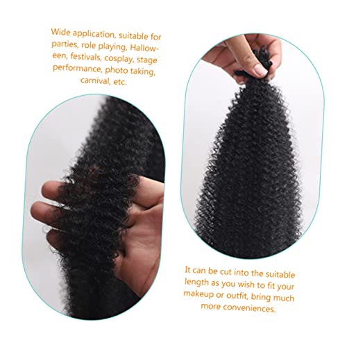 Extensions de cheveux tressés bouclés synthétiques afro volume et pose rapide - 4