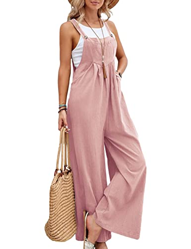 Zontroldy Bib Overalls Women Cotton Loose Summer Wide...
