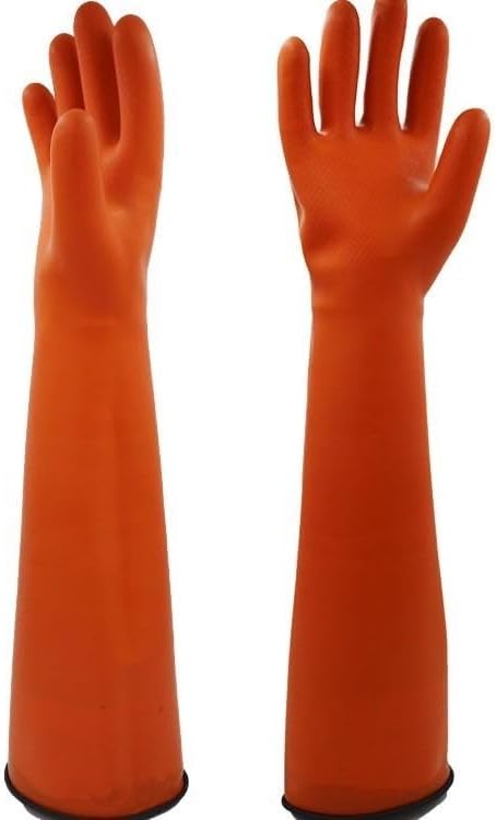 Miniatura 2 de Guantes impermeables - Guantes reutilizables resistentes para pintura, productos químicos y trabajos con ácido