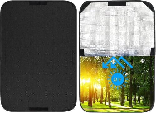 DUDSOEHO RV Door Window Shade Cover 16” x 25”, Foldable Window Sunshade, Camper Door Window Shade Cover for RV Trailer Camper Windows