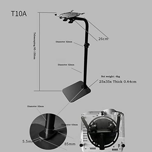 Soporte para proyector de suelo directo y robusto sin taladros para colocar junto al sofá 2