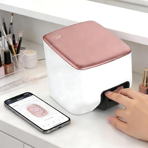 RoyceBee Nail Printer Nail Art Machine 2026 New,Portable 3D Nail