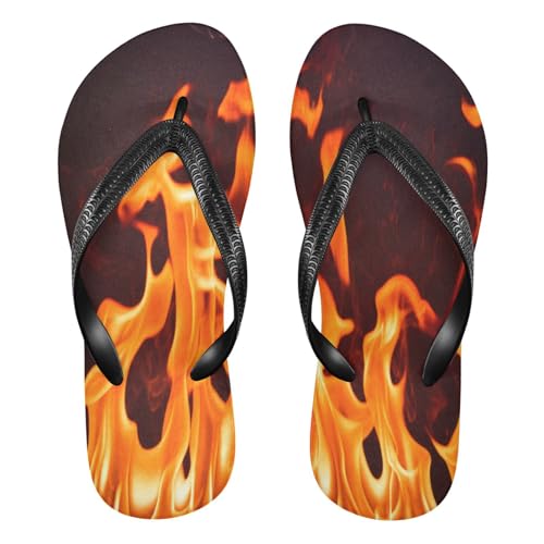 STAYTOP Flame Flip Flops Sandals of Men's & Women's,Sandals Beach Slippers Shower Slides