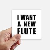 Tamaño: 10 cm x 10 cm DIYthinker Quiero un Ordenador portátil Nueva Flauta Square Stickers 10cm Wall Decal Maleta Motobike 8pcs 10cm x 10cm