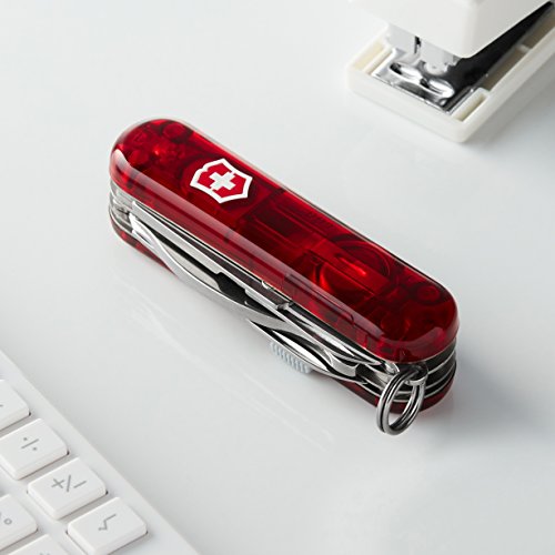 Victorinox Swiss Army Multi-Tool, Midnite MiniChamp Pocket Knife, Ruby