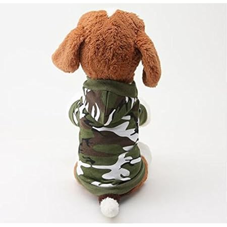 Amazon ファースト Fast かわいい ワンちゃん のお洋服 カモフラ 愛 犬 の 服 犬服 サイズ S 迷彩 グリーン Fast コート ジャケット 通販