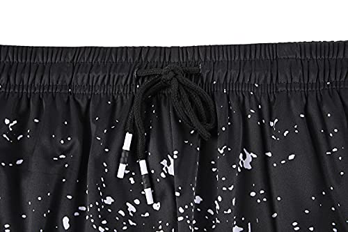 Mens Sports Workout Shorts Tennis Shorts Inkjet Printing Fashion Dry Fit Gym Shorts With Pockets Sweat Resistant Running Shorts For Beach Football Soccer Exercise White Corrosion 2Xl #TOP1