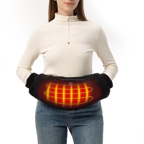 10000mAh Hand Warmer Pouch - Portable Heated Hand Muff, 3 Temperature Control,Zipped Pocket and Adjustable Strap, Weather-Proof? for Outdoor Hunting, Camping