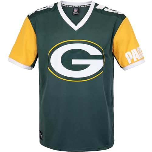 Fanatics Recovered NFL Team Color Block Jersey Trikot (L, Green Bay Packers) Fanatics Recovered NFL Team Color Block Jersey Trikot (L, Green Bay Packers)